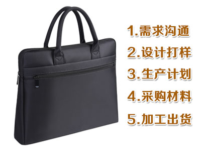 手提公文包定制加工生產(chǎn)流程